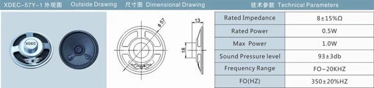 18*13mm Multimedia Speaker Driver